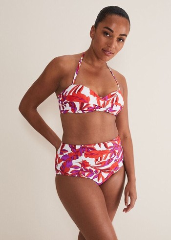 Phase Eight Leaf Print Swimwear Orange Australia | ID8314096